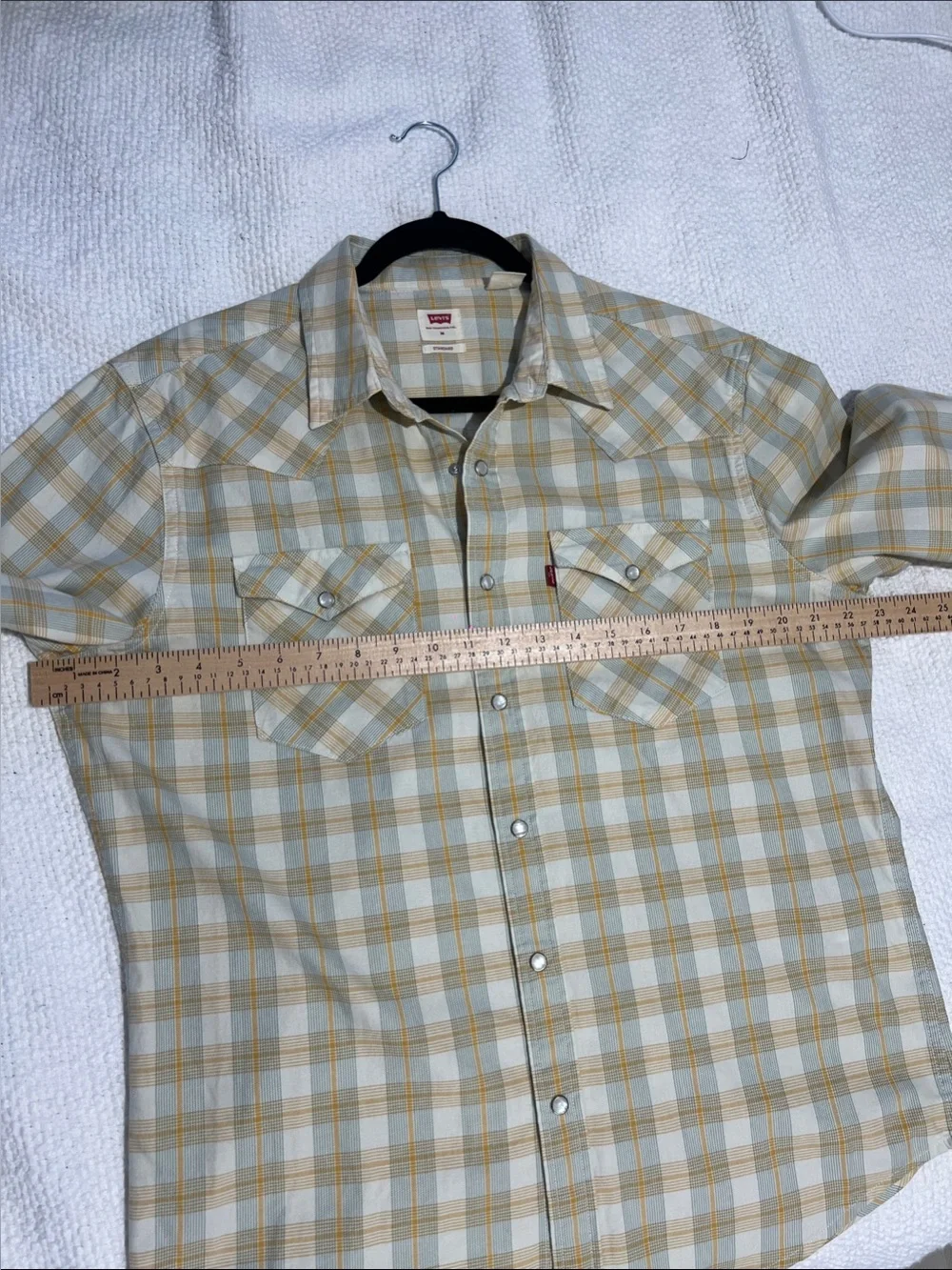 Levi's Western Style Shirt‎ Long Sleeves Size Medium 100% Cotton